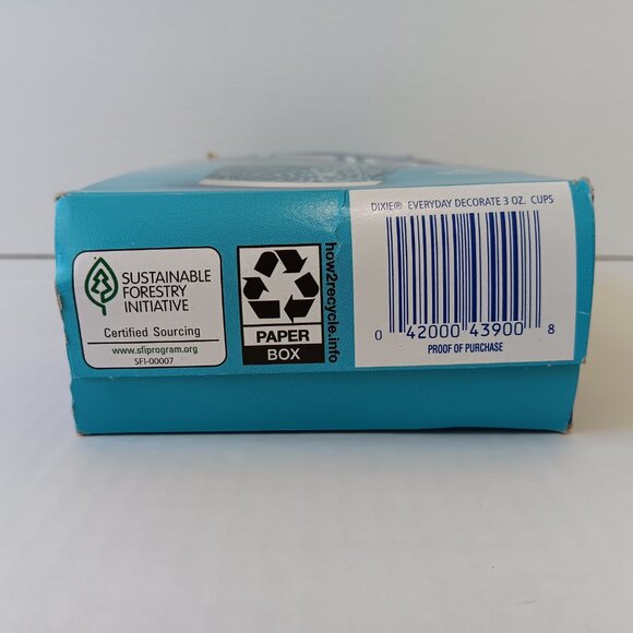 Dixie Everyday Decorate 3.0 oz Paper Cups Green/Blue and Holder - 246 Cups Total - Picture 5 of 15